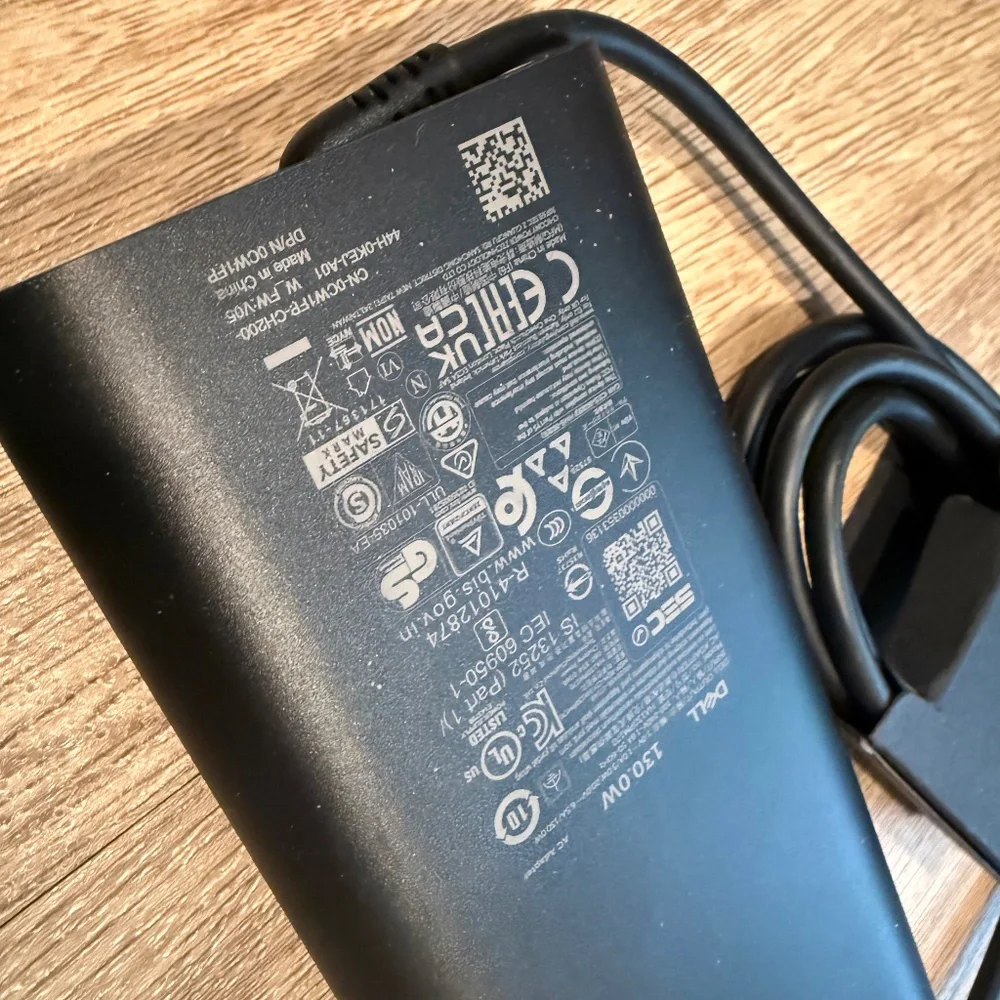 NEW Genuine OEM 130W Charger for Dell XPS 15, Inspiron 13 7000 Series, Vostro, P